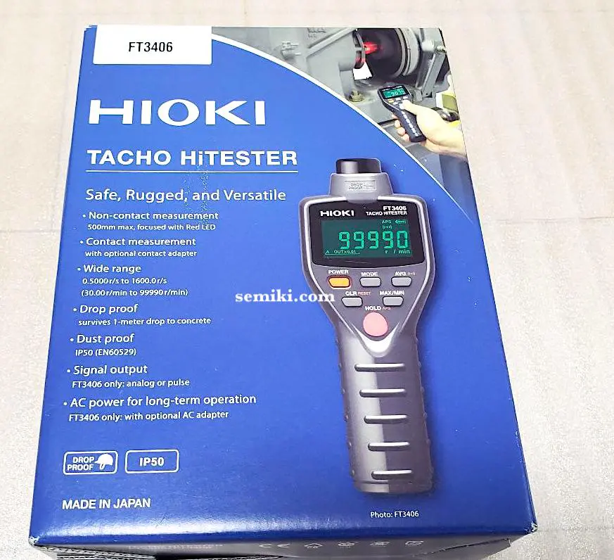 HIOKI FT3406 タコメータ (15.00 ～ 199.99 r/min) » SEMIKI.COM