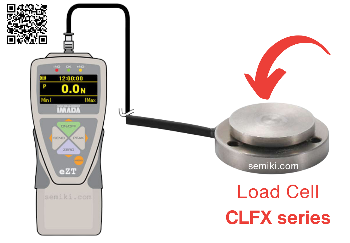 イマダ CLFX シリーズ (ZTA-CLFX-500N) セパレートセンサー付圧縮力測定装置 » SEMIKI.COM