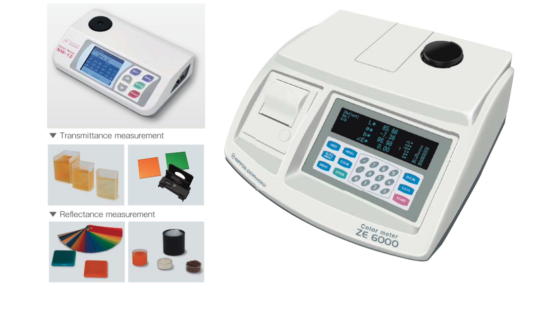 NIPPON DENSHOKU COLOR ANALYZER SD7000, SE7700, NW-12, ZE6000 » SEMIKI