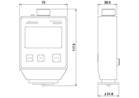 ASKER DD5 TYPE C 電子ゴム硬度計 » SEMIKI.COM