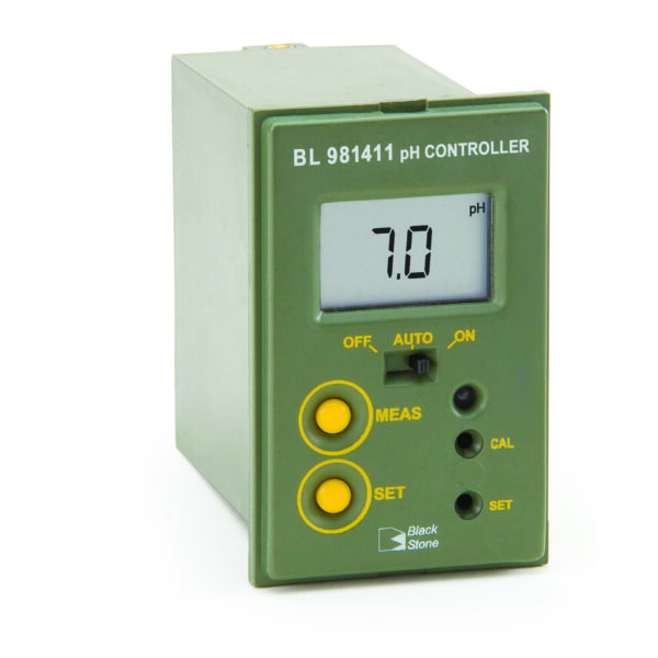 Continuous pH Measurement and Control Monitor Controls 1 Pump