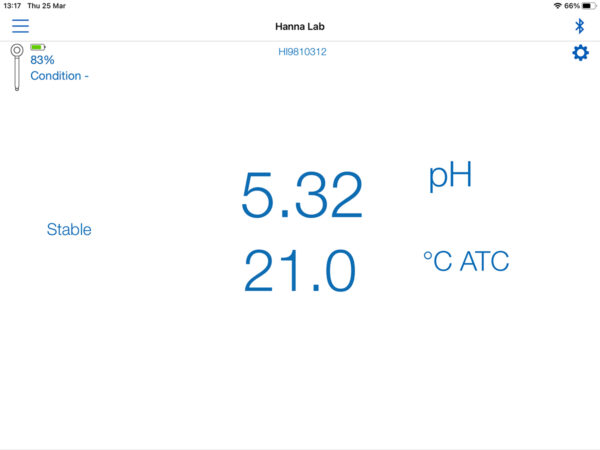 HALO2 Bluetooth beer pH/temperature meter