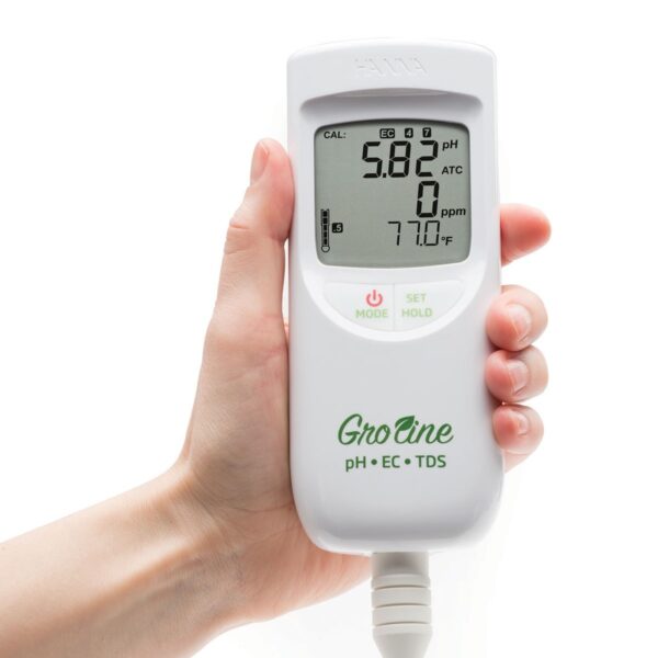 GroLine pH/EC/TDS/Temperature Meter for Hydroponics