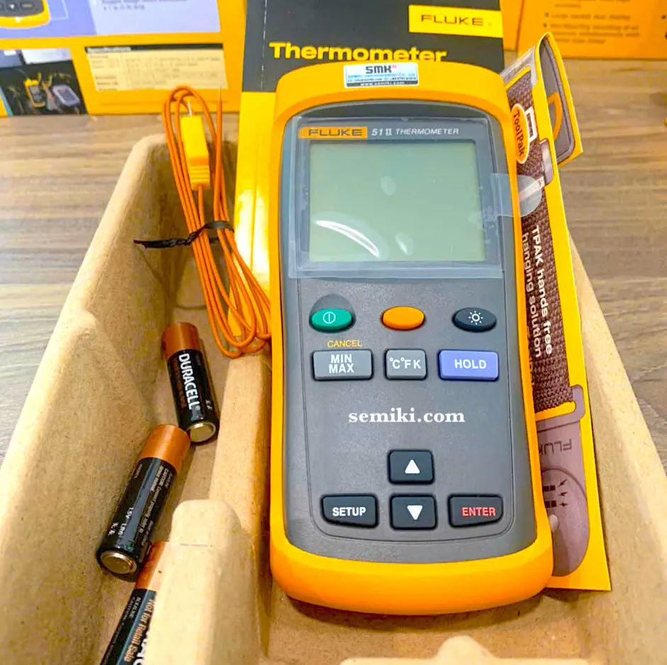 Fluke 51 II digital thermometer with removable thermocouple temperature  probe » SEMIKI.COM