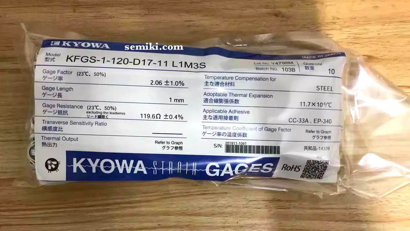 KYOWA Strain Gauge KFGS-1-120-D17-11 cảm biến lực ứng suất 3 trục »  SEMIKI.COM